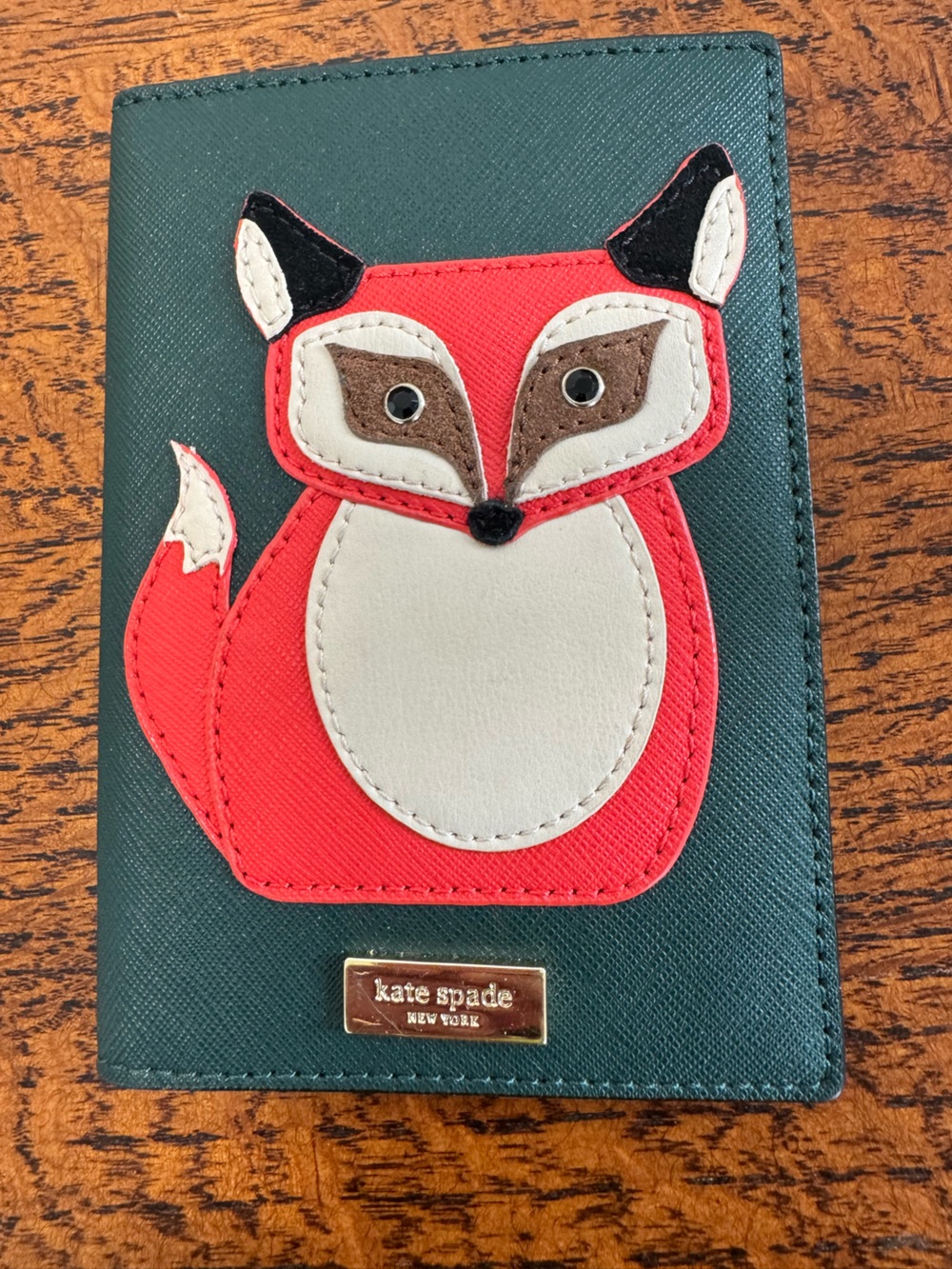 Kate Spade Blaze A Trail Imogene Fox Passport Holder/Wallet